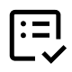 Fill out survey icon
