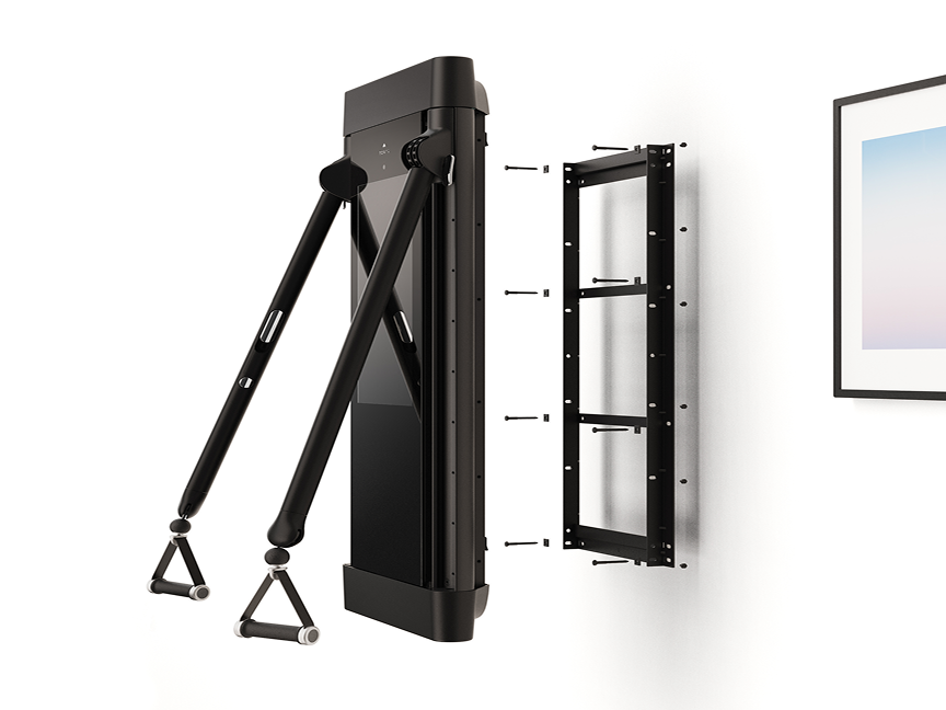 Diagram of Tonal with mounting bracket and hardware